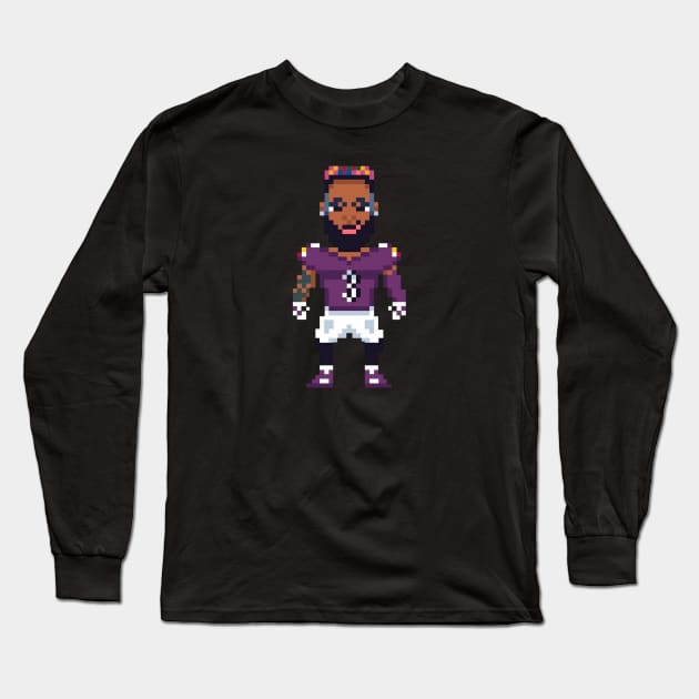 OBJ 8bit Long Sleeve T-Shirt by Roti Kodok Art